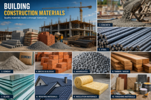 building construction materials used in modern building projects