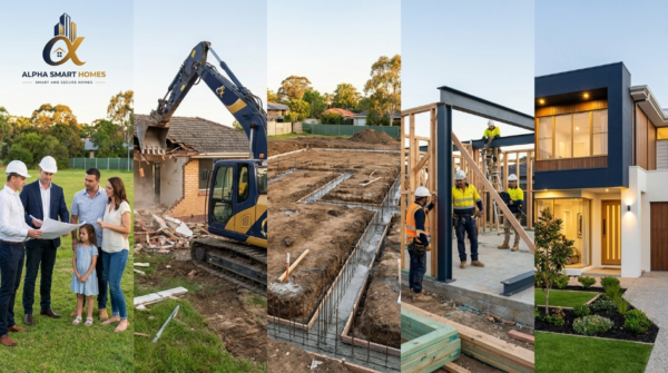 knock down rebuild process Alpha Smart Homes