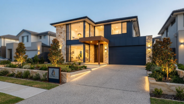Modern smart home after a knock down rebuild