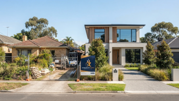 Knock down rebuild transformation from old home to modern home